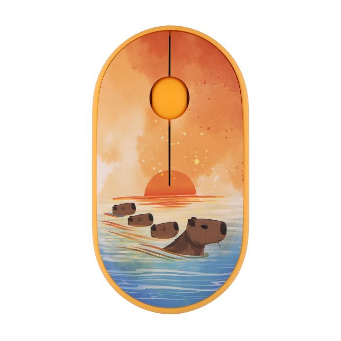 Мышка 2E MF300 CAPYBARASUNSET Silent Wireless/Bluetooth Yel Фото