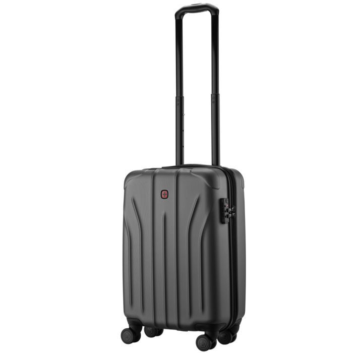 Чемодан Wenger Oryson, мала, пластик, 4 колеса, сіра Фото