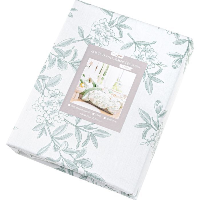 Постельное белье Home Line Жасмин Сатин Твіл євро Фото