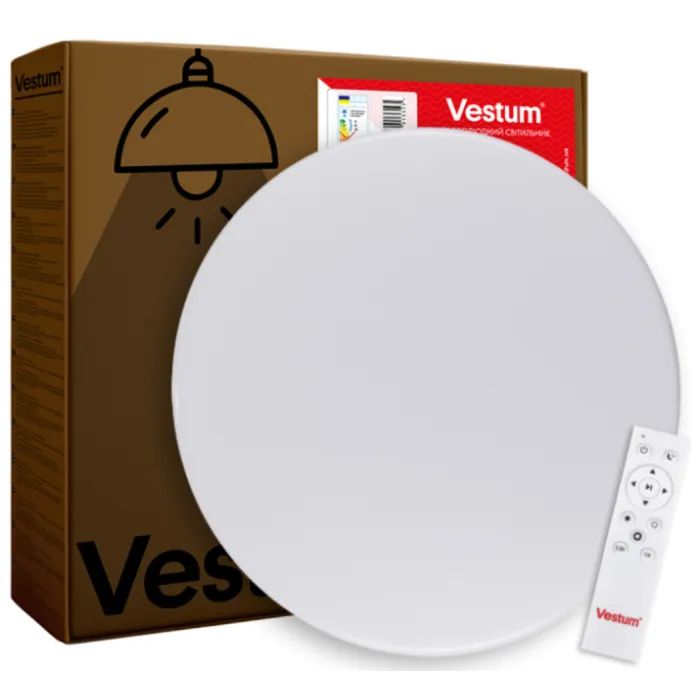 Светильник Vestum SIMPLE матовий 80W 3000К-6500К з ДК Фото