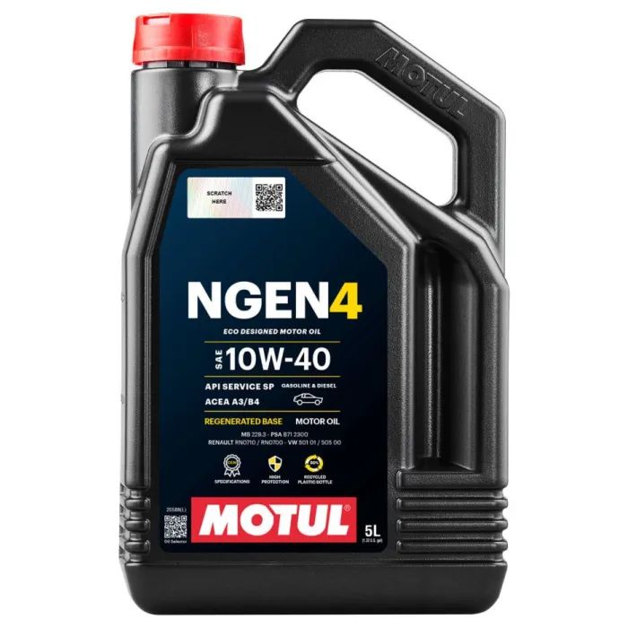 Моторное масло MOTUL NGEN 4 SAE 10W-40 5л Фото