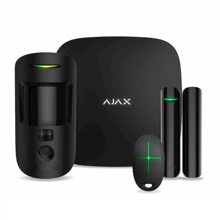 Комплект охранной сигнализации Ajax StarterKit Cam Plus HDR black Фото