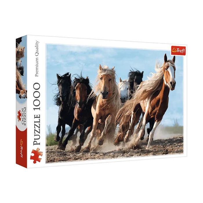 Пазл Trefl Скачущие лошади 1000 элементов Фото