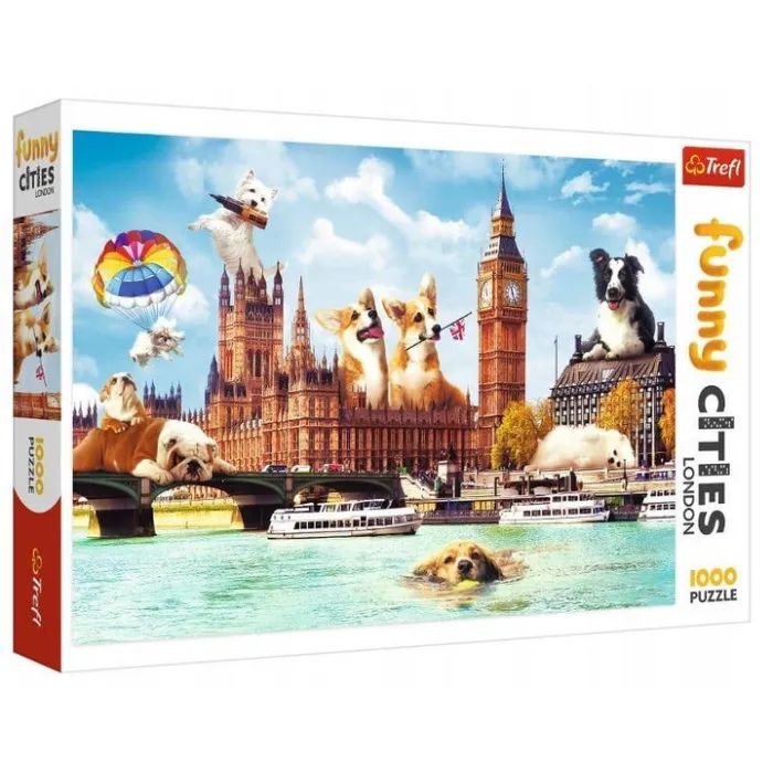 Пазл Trefl Funny Cities Собаки в Лондоне 1000 элементов Фото