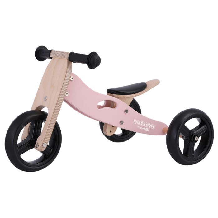 Беговел FreeON Free2Move 2 в 1, рожевий Фото