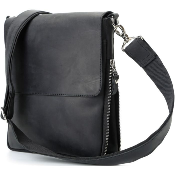 Сумка Shvigel Из винтажной кожи Черная Фото