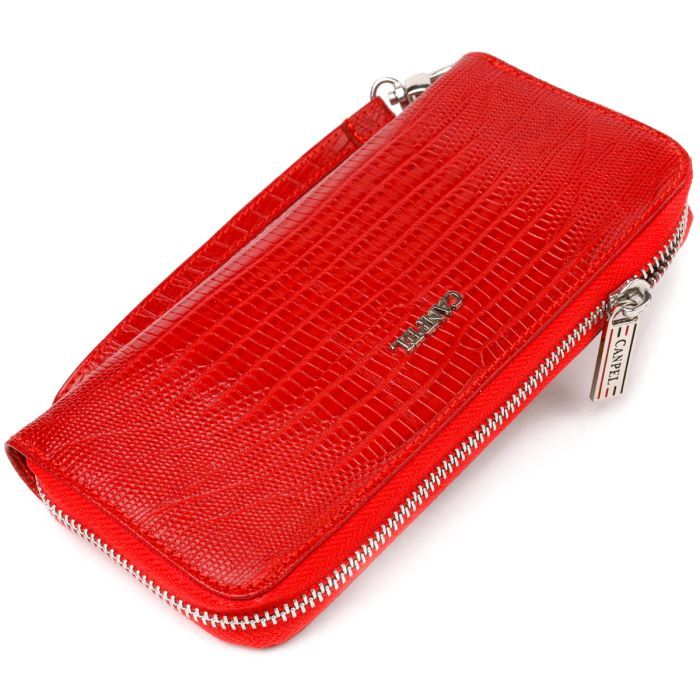 Кошелек Canpellini Из натуральной кожи Красный Фото