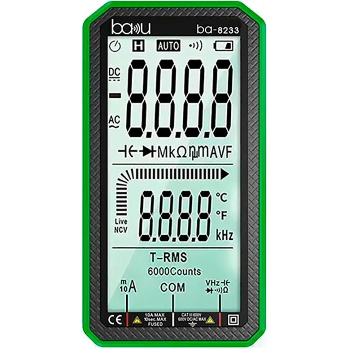 Цифровой мультиметр Baku BA-8233 V, A, R, C, F Фото