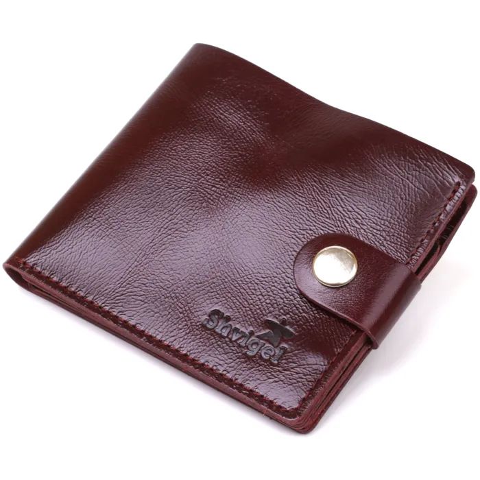 Портмоне Shvigel Кожаное Бордовое Фото