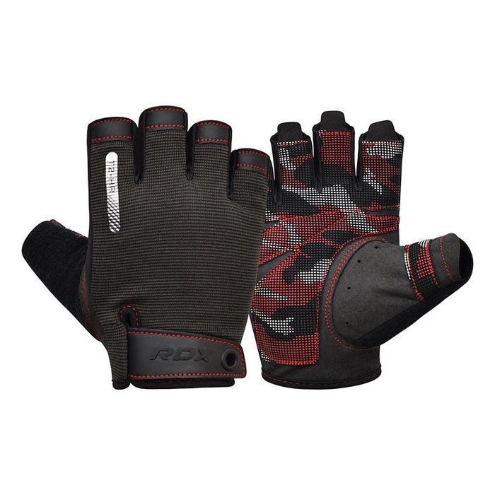 Перчатки для фитнеса RDX T2 Half Red XL Фото