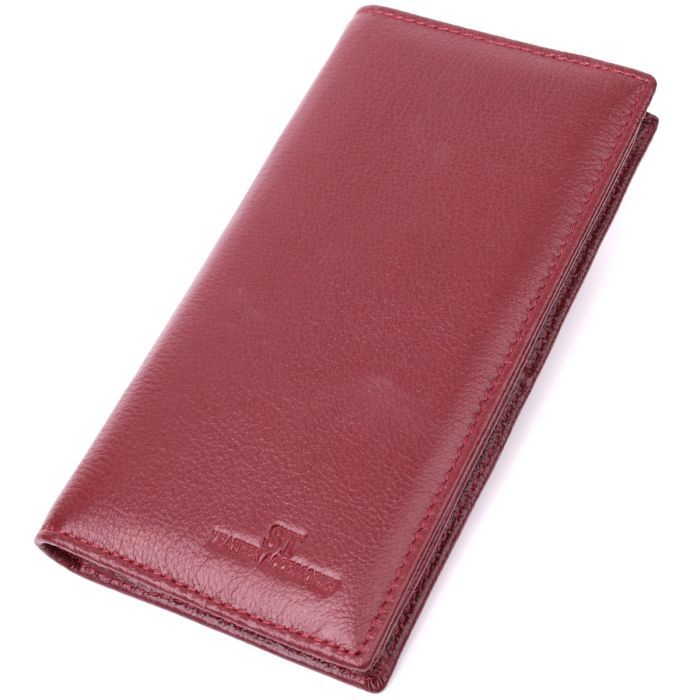 Кошелек ST Leather Из натуральной кожи Бордовый Фото
