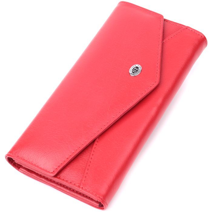 Кошелек ST Leather Из натуральной кожи Красный Фото