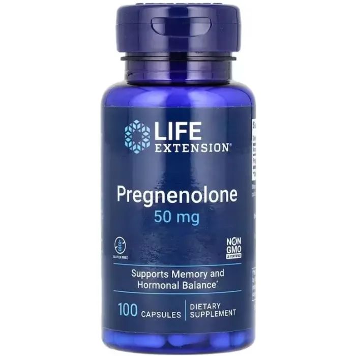 Витаминно-минеральный комплекс Life Extension Прегненолон, Pregnenolone, 100 капсул Фото