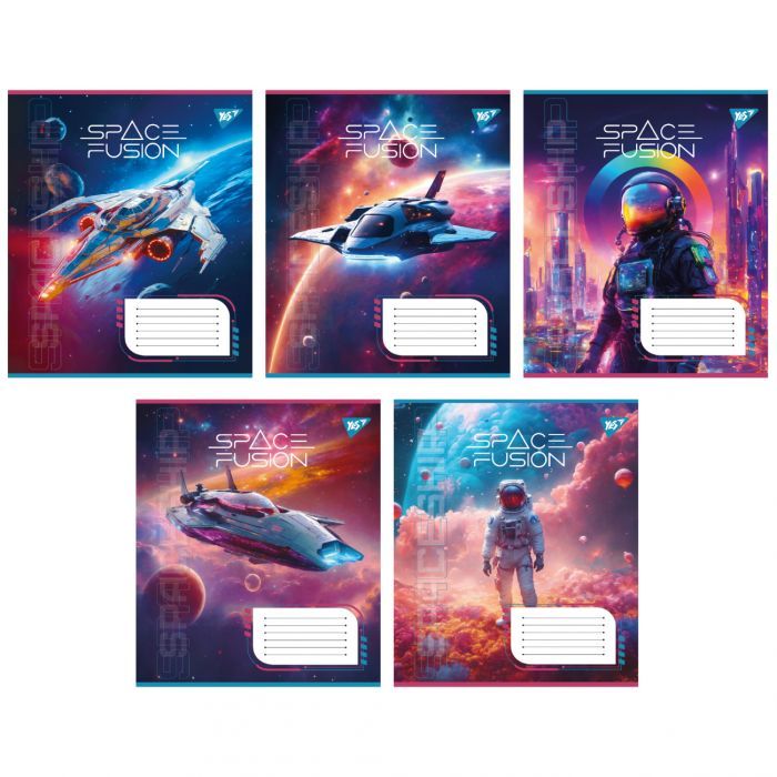 Тетрадь Yes Space fusion А5 60 аркушів клітинка Фото