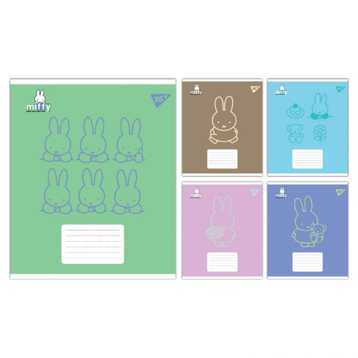 Тетрадь Yes Miffy Bunny А5 12 аркушів коса лінія Фото