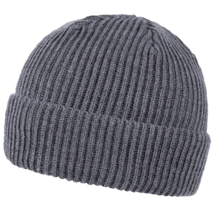Шапка coFEE Wrap beanie темно-сірий меланж Фото