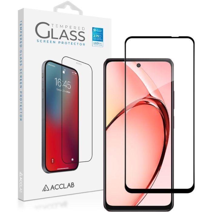 Стекло защитное ACCLAB Full Glue Oppo A3x Black Фото