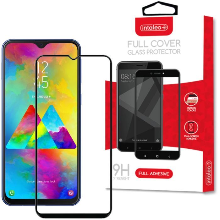 Стекло защитное Intaleo Full Glue Glass Samsung M20 Black Фото