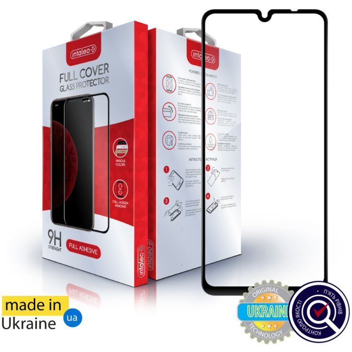Стекло защитное Intaleo Full Glue Xiaomi Redmi 14C Black Фото