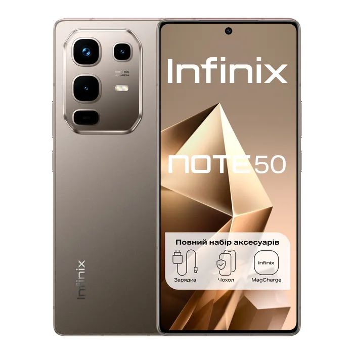 Мобильный телефон Infinix Note 50 8/256Gb Titanium Grey Фото