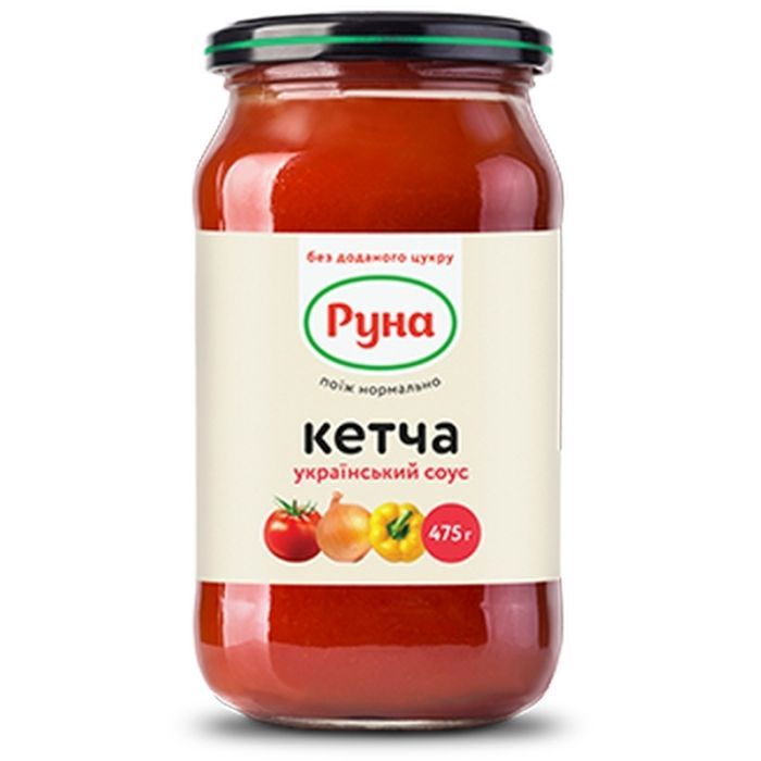 Соус Руна Украинский Кетча со стевией 475 г Фото