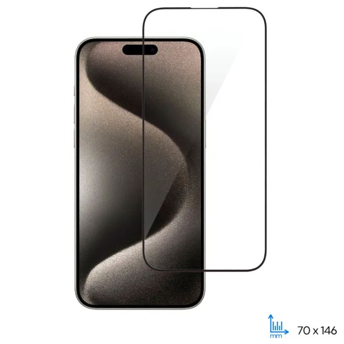 Стекло защитное 2E iPhone 15 Pro 2.5D FCFG black Фото