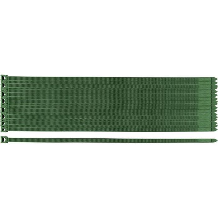 Стяжка Neo Tools 50шт, пластик, 7.6х380мм, зелена Фото