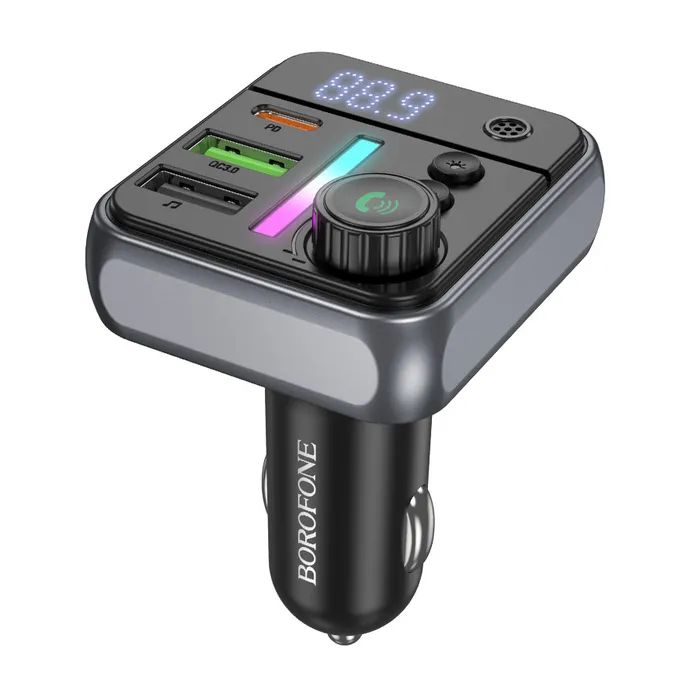 FM модулятор BOROFONE BC50, Black, Box Фото