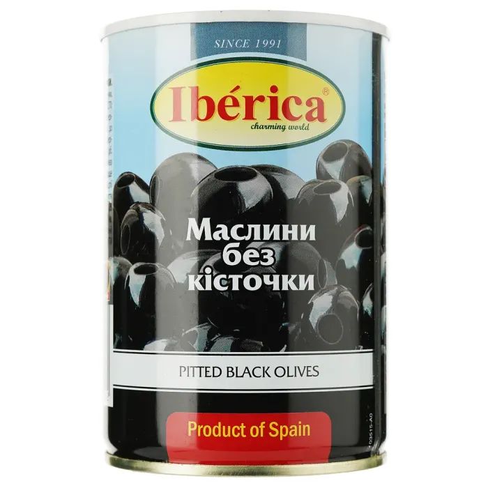 Овощная консервация Iberica Маслины большие без косточки 420 г Фото