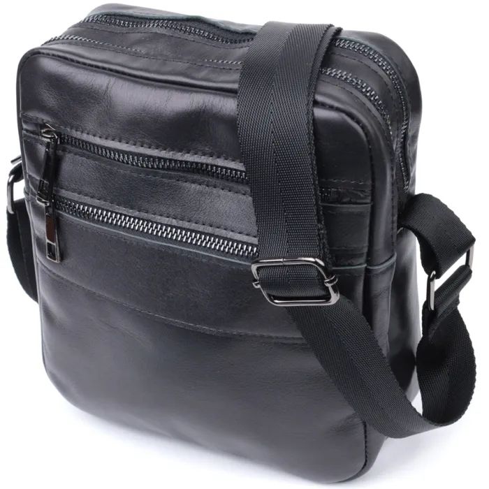 Сумка Shvigel Из натуральной кожи Черная Фото