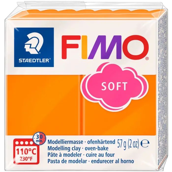 Пластика Fimo Soft, Оранжева, 57г Фото