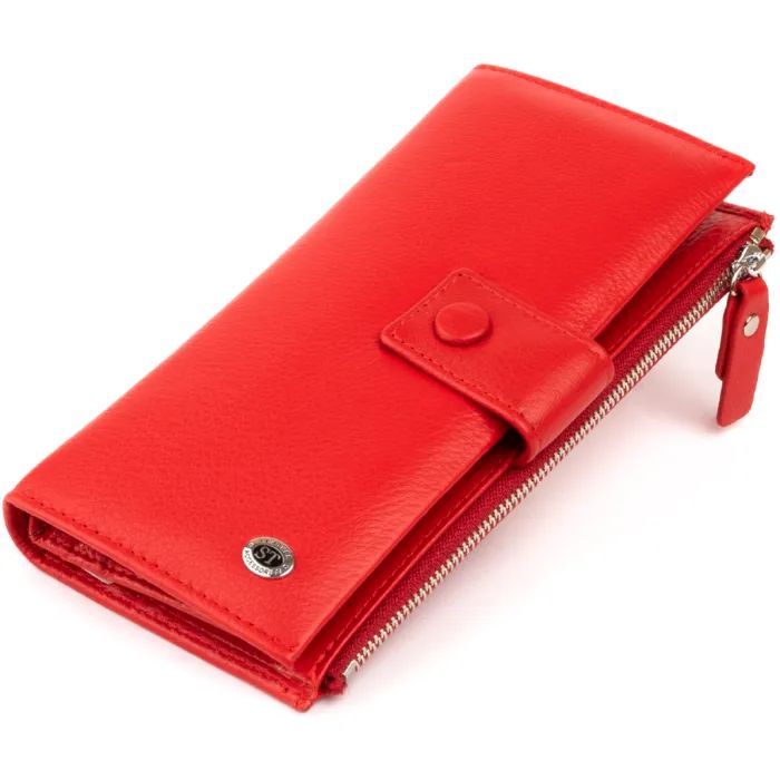 Кошелек ST Leather Кожаный Красный Фото