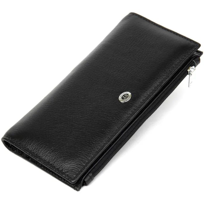 Кошелек ST Leather Кожаный Черный Фото