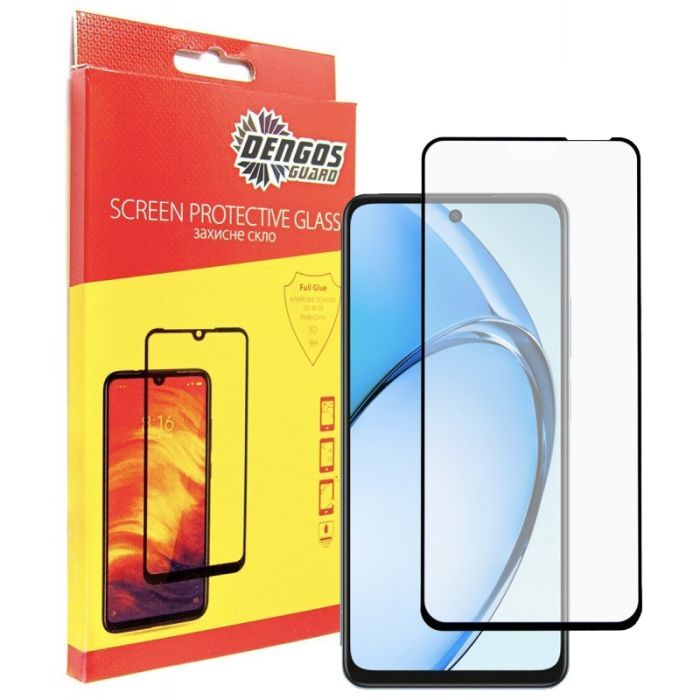 Стекло защитное Dengos Full Glue OPPO A20 Black Фото