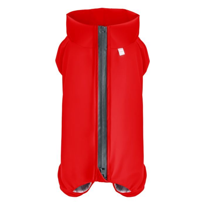 Дождевик для животных WAUDOG Clothes водонепроникний XS25 червоний Фото