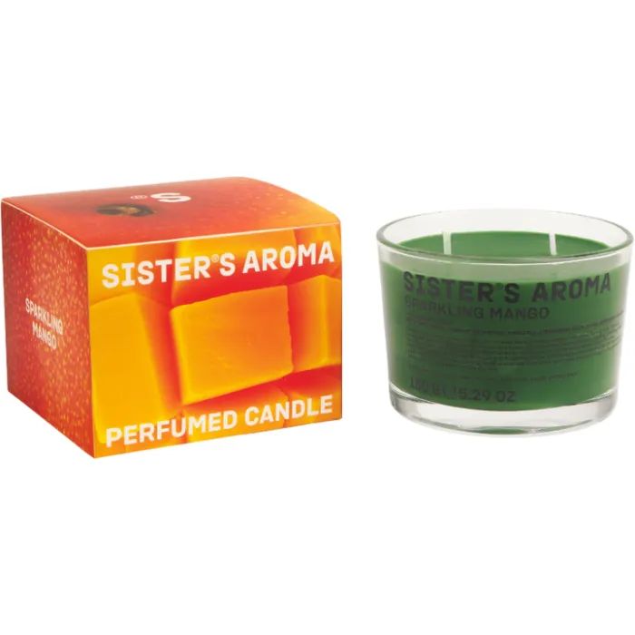 Ароматическая свеча Sister's Aroma Sparkling Mango 150 г Фото
