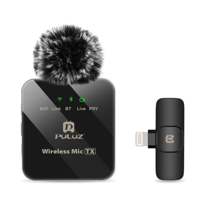 Микрофон Puluz для iPhone/iPad 8-контактний приймач Black Фото