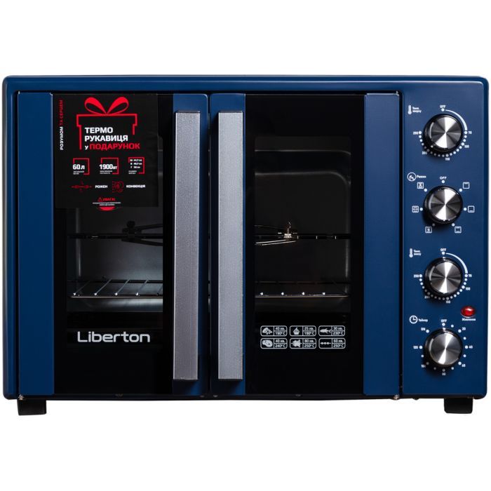 Электропечь Liberton LEO-600 Dark Blue Фото