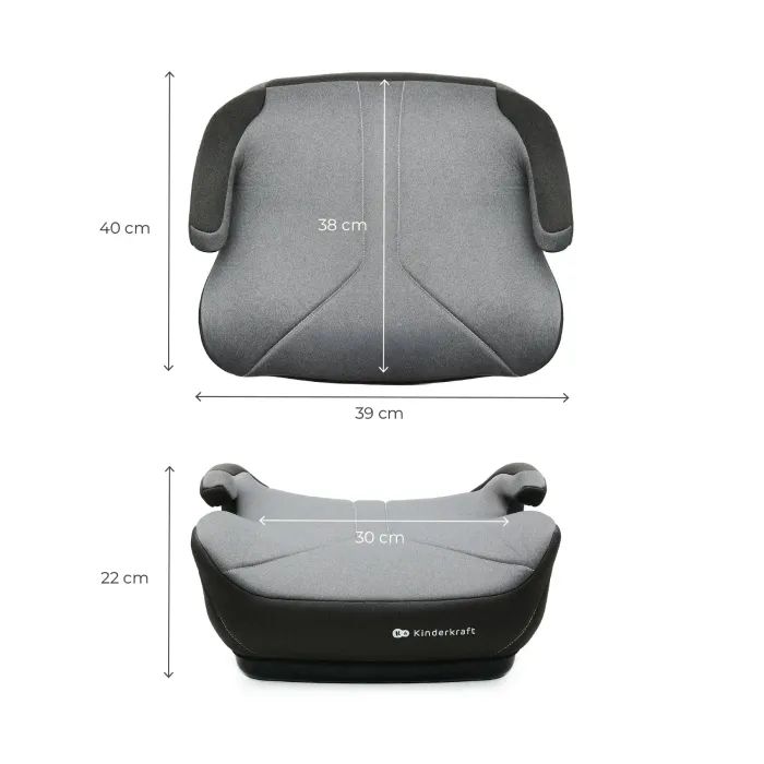 Автокресло Kinderkraft i-Boost 2 бустер Grey (KCIBOO02GRY0000) Фото 2