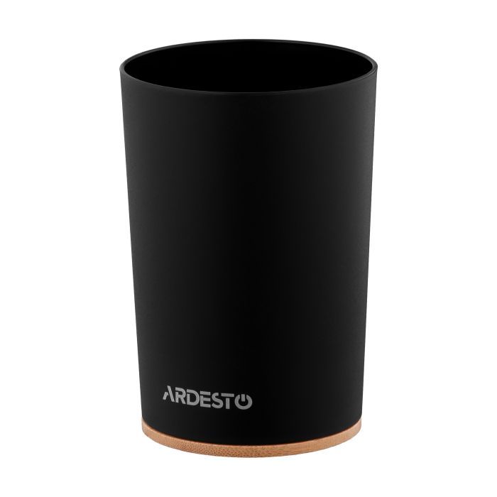 Стакан для ванной комнаты Ardesto Minimalism Черный Фото