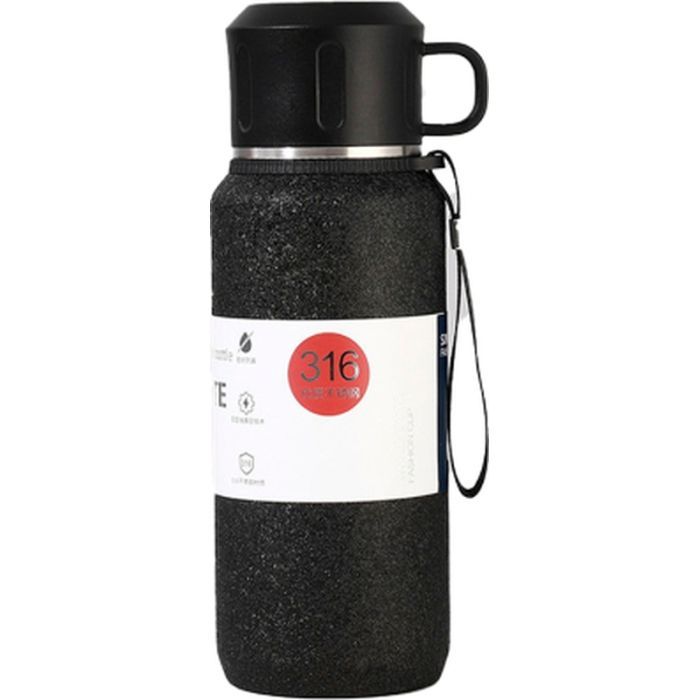 Термос Merlion Term 0,6 л, чорний Фото