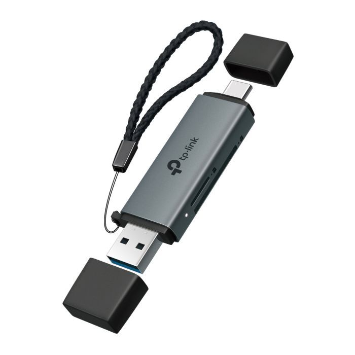 Считыватель флеш-карт TP-Link USB-C + USB 2.0 SD + TF silver Фото