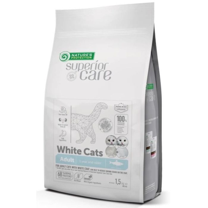 Сухой корм для кошек Nature's Protection Superior Care White Cats Grain Free Herring 1.5 кг Фото