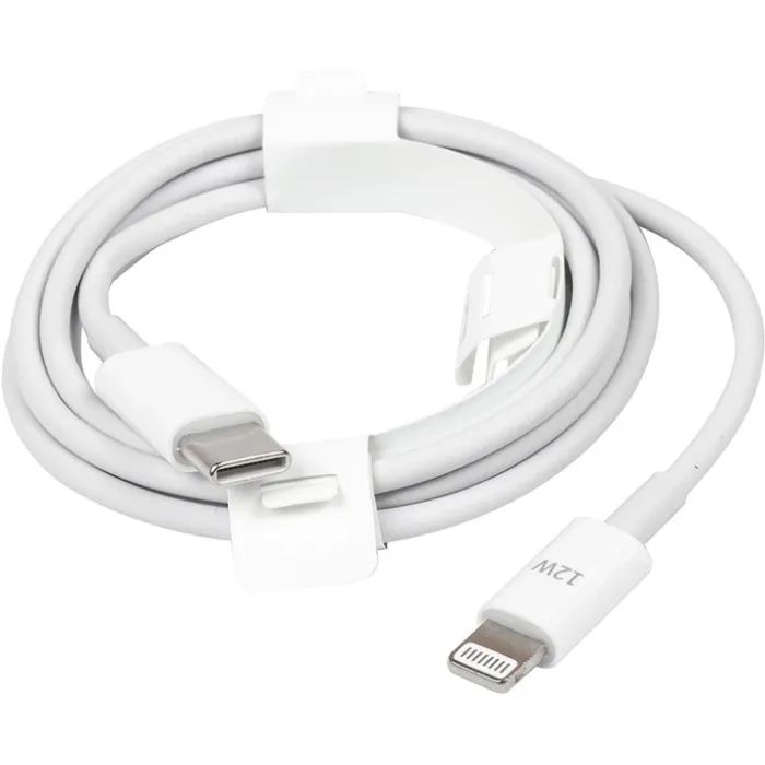 Дата кабель PowerPlant USB-C to Lightning 1.0m 12W Фото