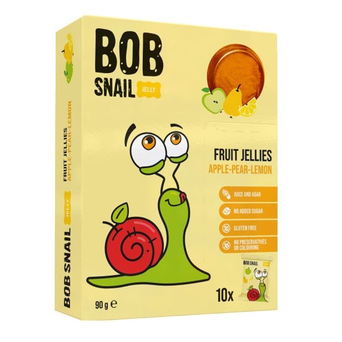 Мармелад Bob Snail Яблоко, груша, лимон 90 г Фото