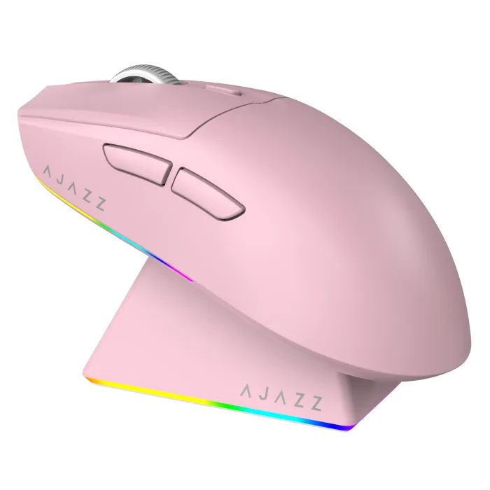 Мышка Ajazz AJ139 V2 MC Wireless/Bluetooth/USB Pink Фото