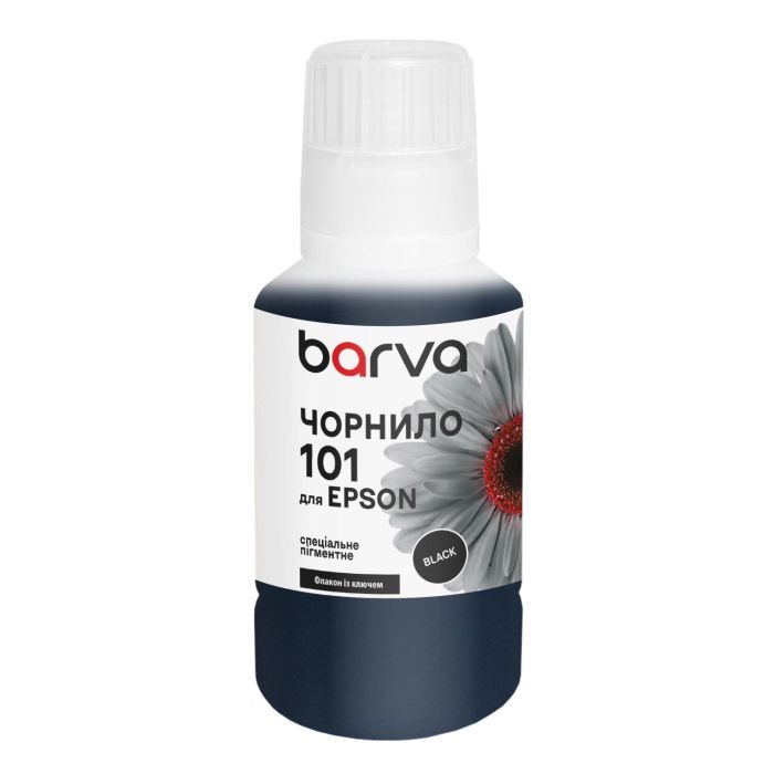Чернила Barva Epson 101 140 мл, BK, OneKey, pigmented Фото