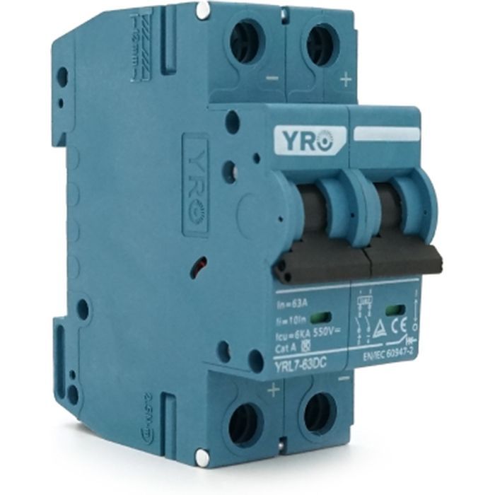 Автоматический выключатель YRO YRL7-63DC/550 2P 63A Фото