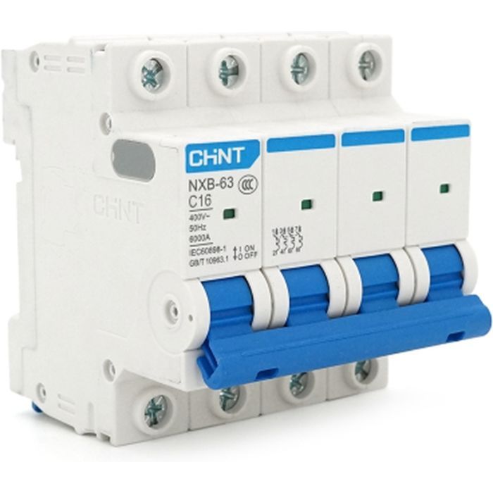 Автоматический выключатель CHINT NXB-63-4P-C16 Фото