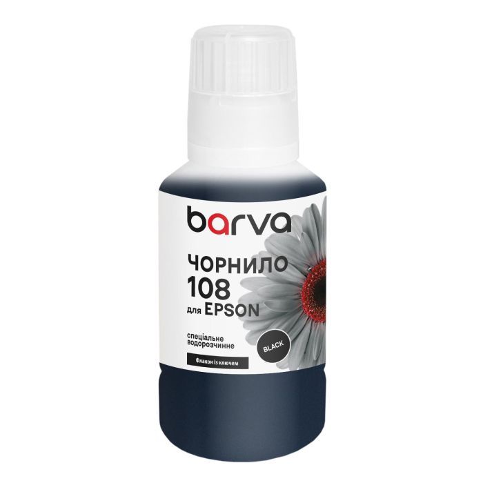 Чернила Barva Epson 108 140 мл, black special, OneKey Фото